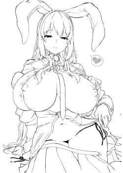 Page 28 of Saitei de Dou Shiyou mo Nai Usagi no OneeA bad rabbit singing a hymn.