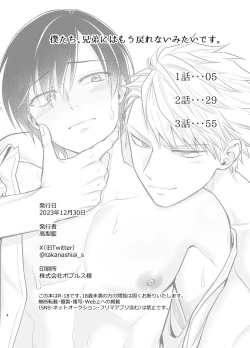 Page 4 of Bokutachi, Kyoudai ni wa Mou Modorenai Mitai desu.