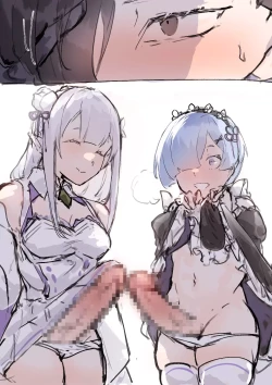 Page 2 of Subaru x Emilia and Rem futa