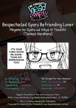Page 30 of Megane no Gyaru wa Inkya ni Yasashii | Bespectacled Gyaru Befriending Loner