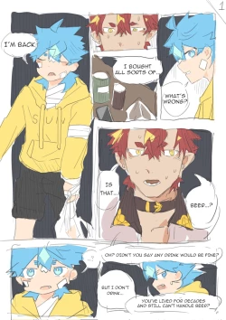 Page 1 of Twitter short manga