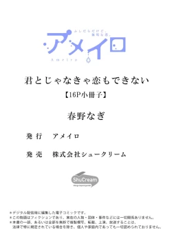 Page 17 of Jūntojanakya liànmodekinai | 倘若不是你，恋爱就无从谈起 16p小册子