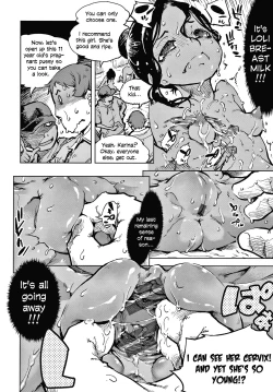 Page 31 of Tapioca Shuukaku wa Kasshoku Shochouzen Shoujo no Chitsunai de | Tapioca is harvested in the vagina of a little brown girl before her first period