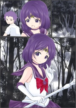 Page 14 of Sexy Saturn is grabbed, stabbed with a sword, and raped just like the rape scene in the movie Jean d'Arc.