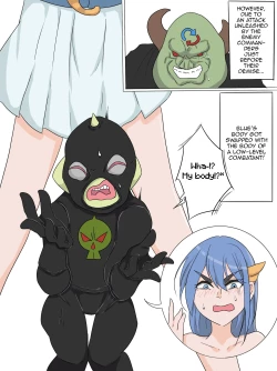 Page 2 of Superheroine from a Sentai series Swaps Bodies with a Low-ranking Combatant