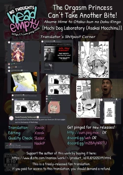 Page 111 of Akume Hime to Otaku-kun no Doku Ringo | The Orgasm Princess Can't Take Another Bite!