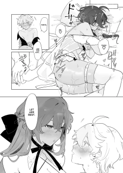 Page 34 of Soratachi to Ichaicha Suru Hon | Aether flirts with the long legged ladies