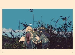 Page 56 of "G etc. p fee c Poem" "Dark brown, Fumi Iwakura" Member Handa