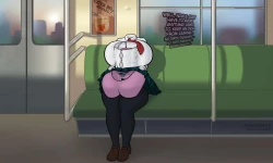 Page 2 of My Futa Academia: Toru On The Train