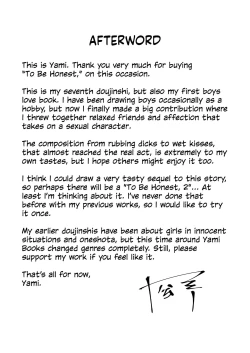 Page 36 of Shoujiki Iu to, | To Be Honest