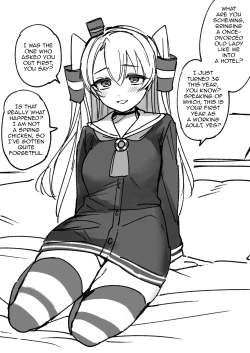 Page 1 of Batsuichi Amatsukaze LayerRakugaki Manga | A Doodle about a Once-divorced Amatsukaze Cosplayer