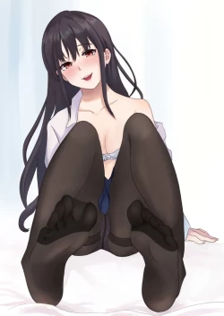 Page 1 of Daisuki na Kareshi-kun ni Hajimete no Kuro Tights Ashikoki