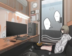 Page 11 of Best Friend-Chan Masturbating in an Internet Cafe