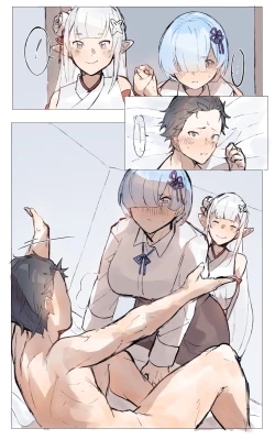 Page 18 of Subaru x Emilia and Rem New Year 2025