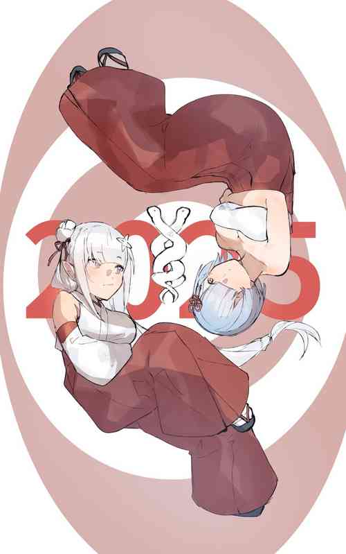 Download Subaru x Emilia and Rem New Year 2025