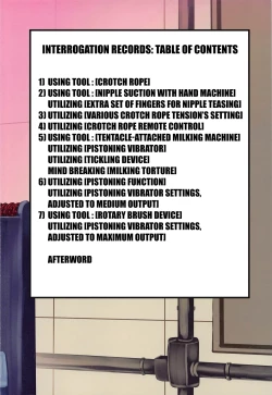 Page 2 of Chounouryokusha Shokuhou Misaki Jinmon Chousho | The Interrogation Record of Shokuhou Misaki the Esper