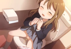 Page 107 of Toilet wo Kari ni Kita Onnanoko to Oshikko Play suru CG