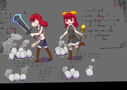 Page 9 of Adventuring Sisters Take on an Ero Trap Dungeon