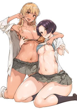 Page 2 of Wakusei_Nostalgia_Tokiwa_Midori_Osananajimi_no_Futago_Gal_ni_Chikubi