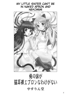Page 3 of Ore no Imouto ga Nekomimi Hadaka Apron na Wake ga Nai