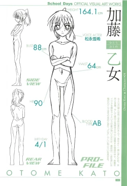 Page 62 of School Days Official Visual Art Works