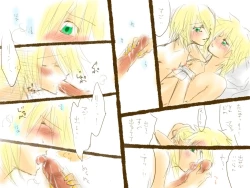 Page 14 of 「鏡音さんにキスの１０題」後日談。