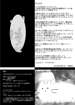 Page 17 of Touhou no Gotairou ga Panpan Pakopako suru dake no Hon