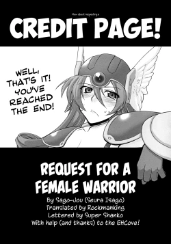 Page 11 of Onnasenshi-san ni Onegai | Request for a female Warrior