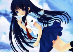 Page 2 of Ai Sora Ni Shiroi Kami Hikouki.