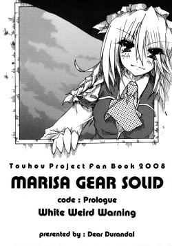 Page 1 of MARISA GEAR SOLID White Weird Warning