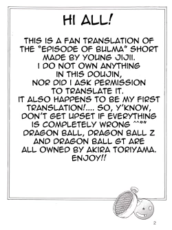 Page 2 of Dragon Ball EB Episode of Bulma