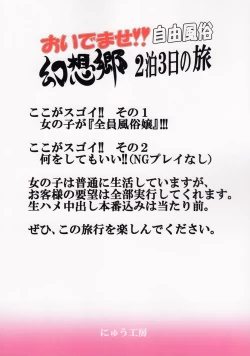 Page 31 of Oidemase!! Jiyuu Fuuzoku Gensoukyou 2kka no Tabi