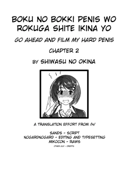 Page 1 of Boku no Bokki Penis o Rokuga Shite Ikina Yo | Go Ahead and Film My Hard Penis Ch. 2