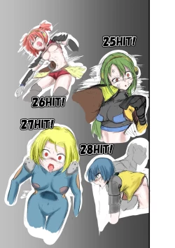 Page 10 of rough sketch of blow ryona