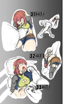 Page 12 of rough sketch of blow ryona