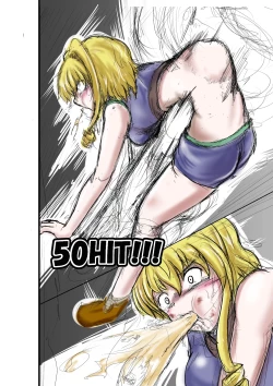 Page 19 of rough sketch of blow ryona